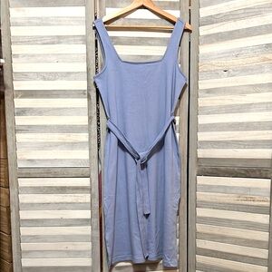 GAP Blue Sleeveless Square Neck Sundress
